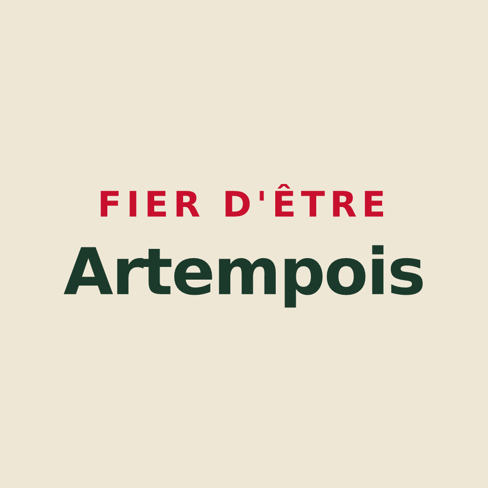 Tote bag « Fier d'être Artempois » — design pour Artemps