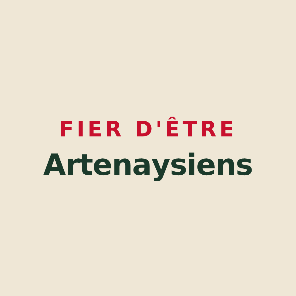 Tote bag « Fier d'être Artenaysiens » — design pour Artenay