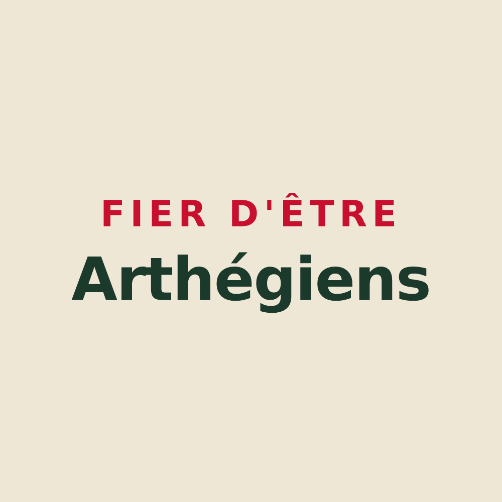 Tote bag « Fier d'être Arthégiens » — design pour Arthies