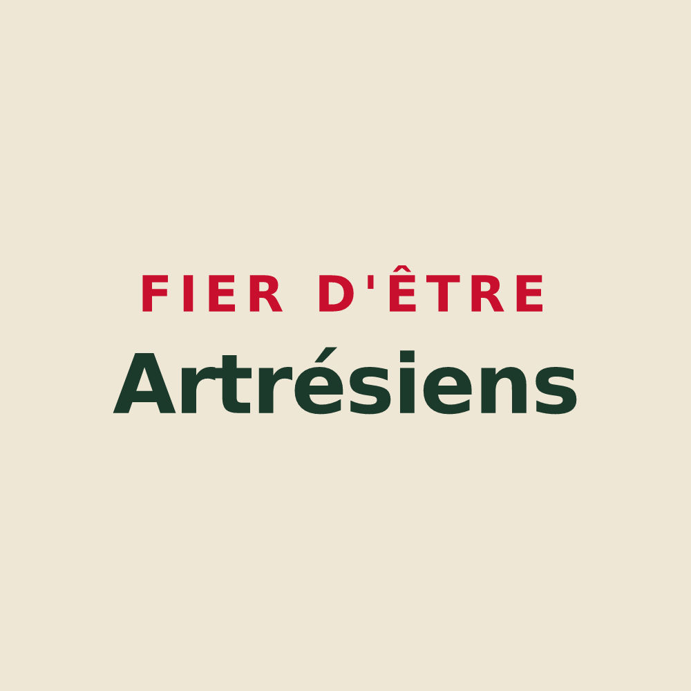 Tote bag « Fier d'être Artrésiens » — design pour Artres