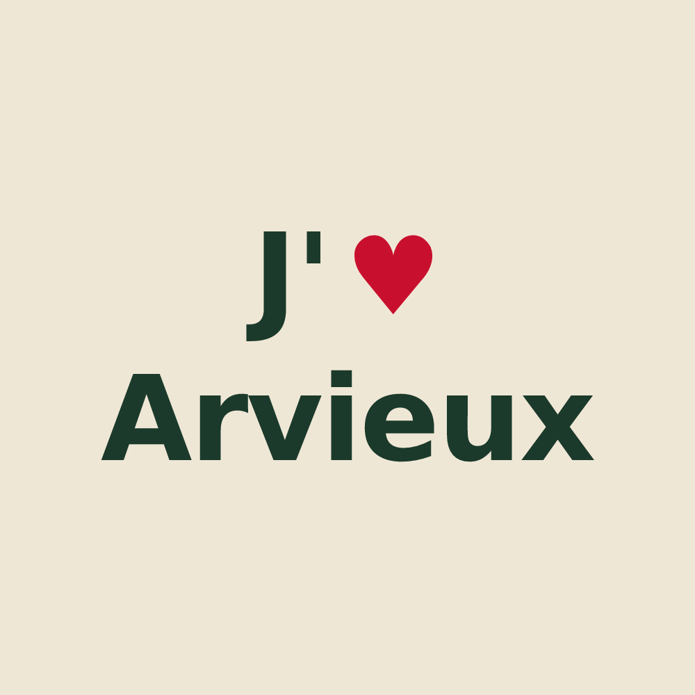 Tote bag personnalisé Arvieux — design J'aime Arvieux