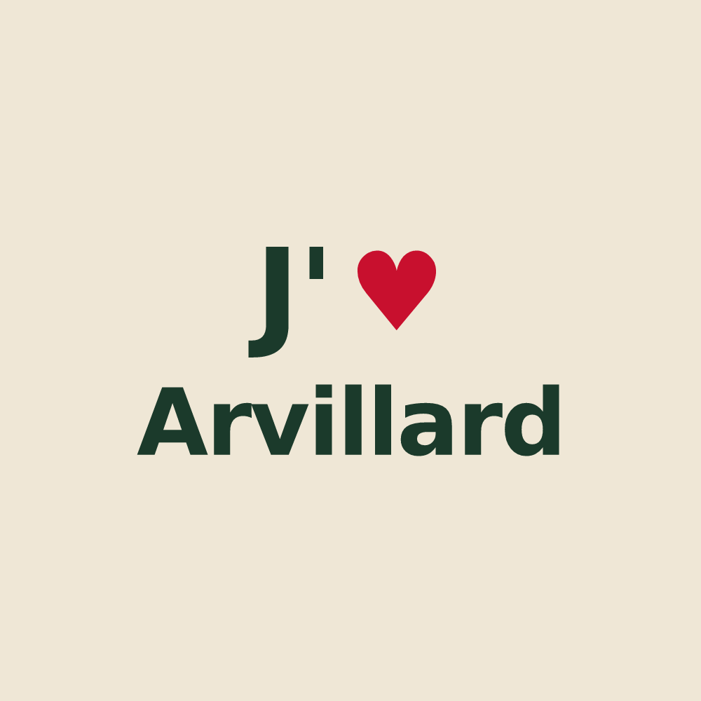 Tote bag personnalisé Arvillard — design J'aime Arvillard