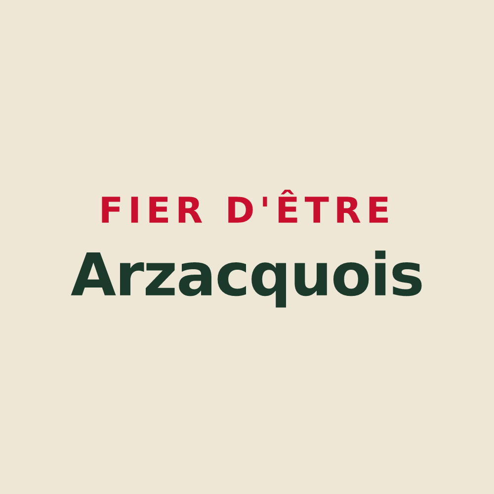 Tote bag « Fier d'être Arzacquois » — design pour Arzacq-Arraziguet