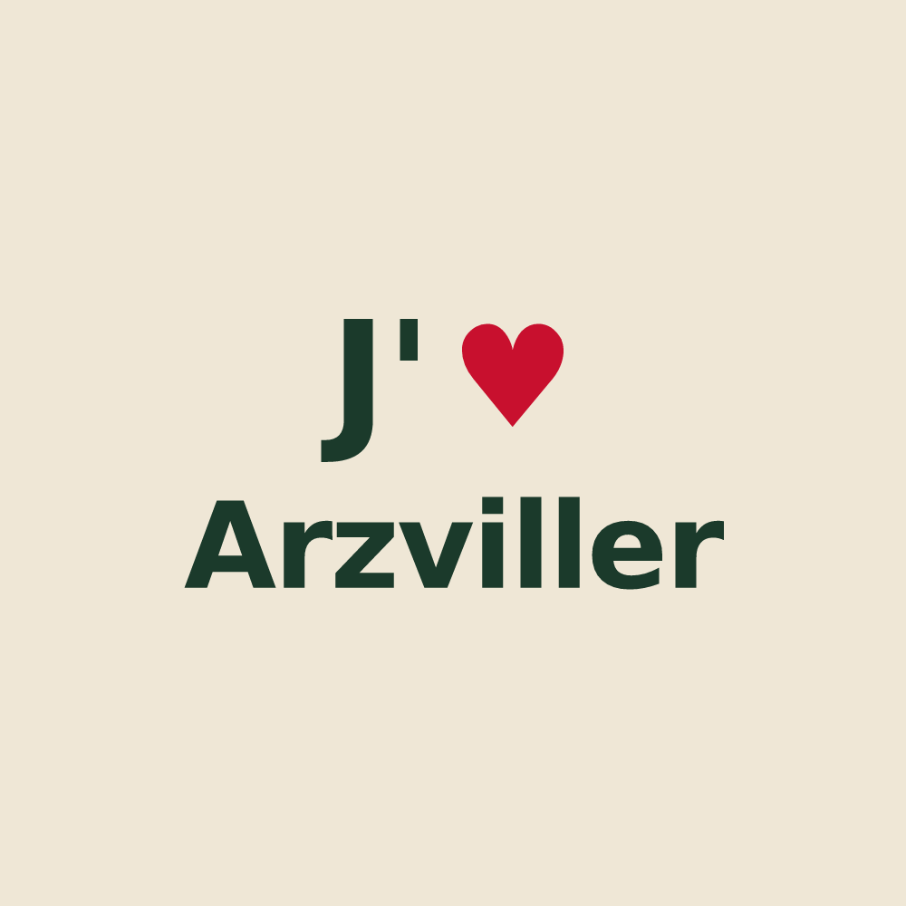 Tote bag personnalisé Arzviller — design J'aime Arzviller