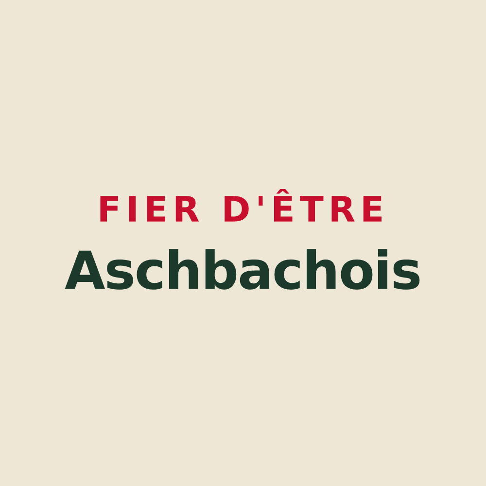 Tote bag « Fier d'être Aschbachois » — design pour Aschbach