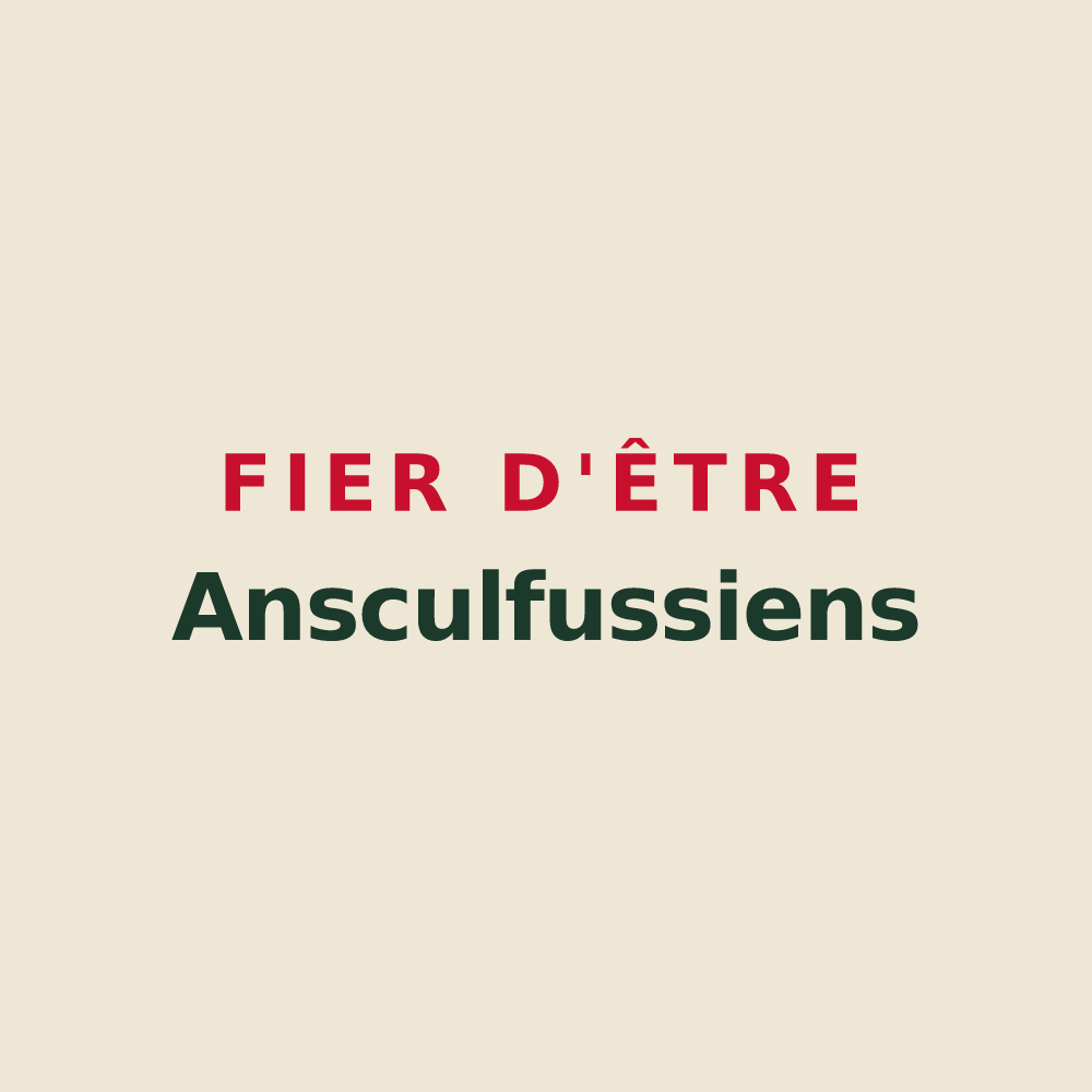 Tote bag « Fier d'être Ansculfussiens » — design pour Ascoux