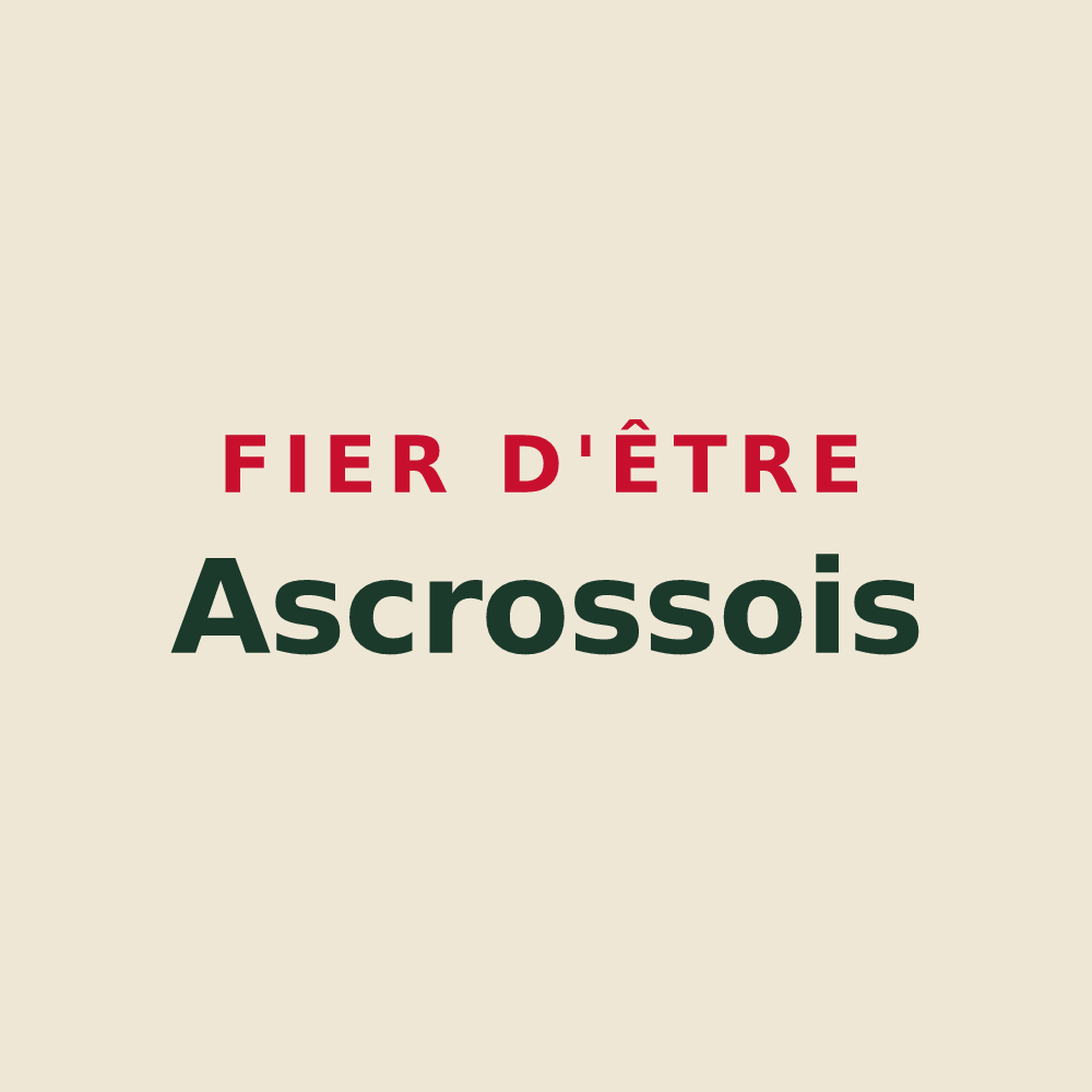 Tote bag « Fier d'être Ascrossois » — design pour Ascros