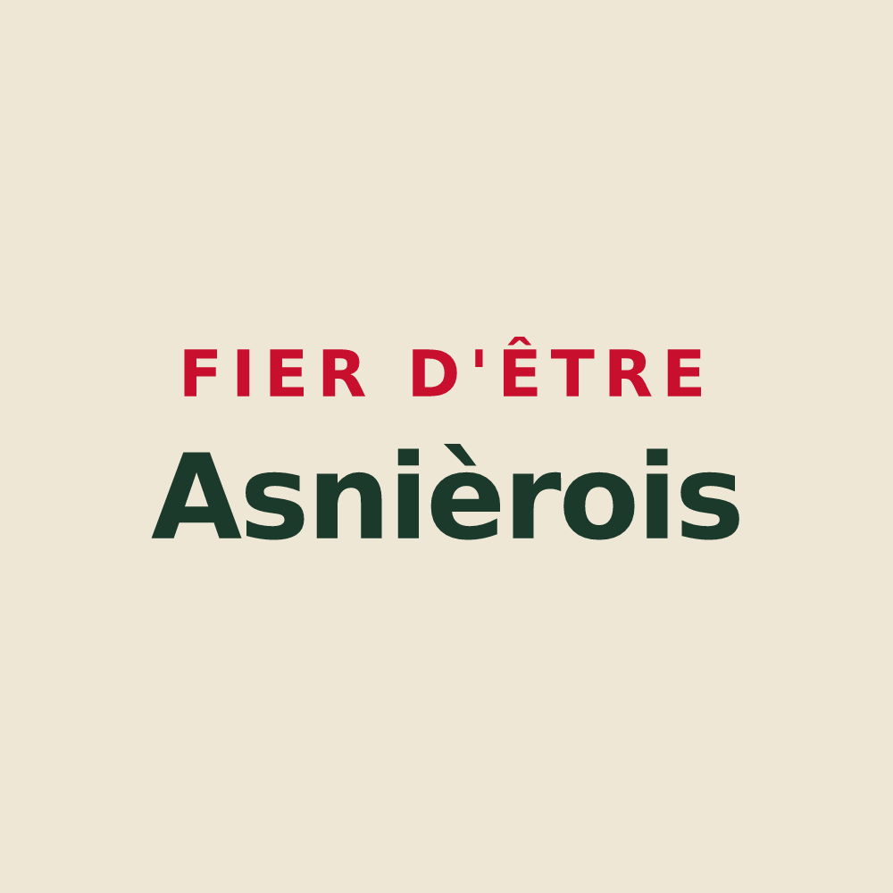 Tote bag « Fier d'être Asnièrois » — design pour Asnières-en-Bessin