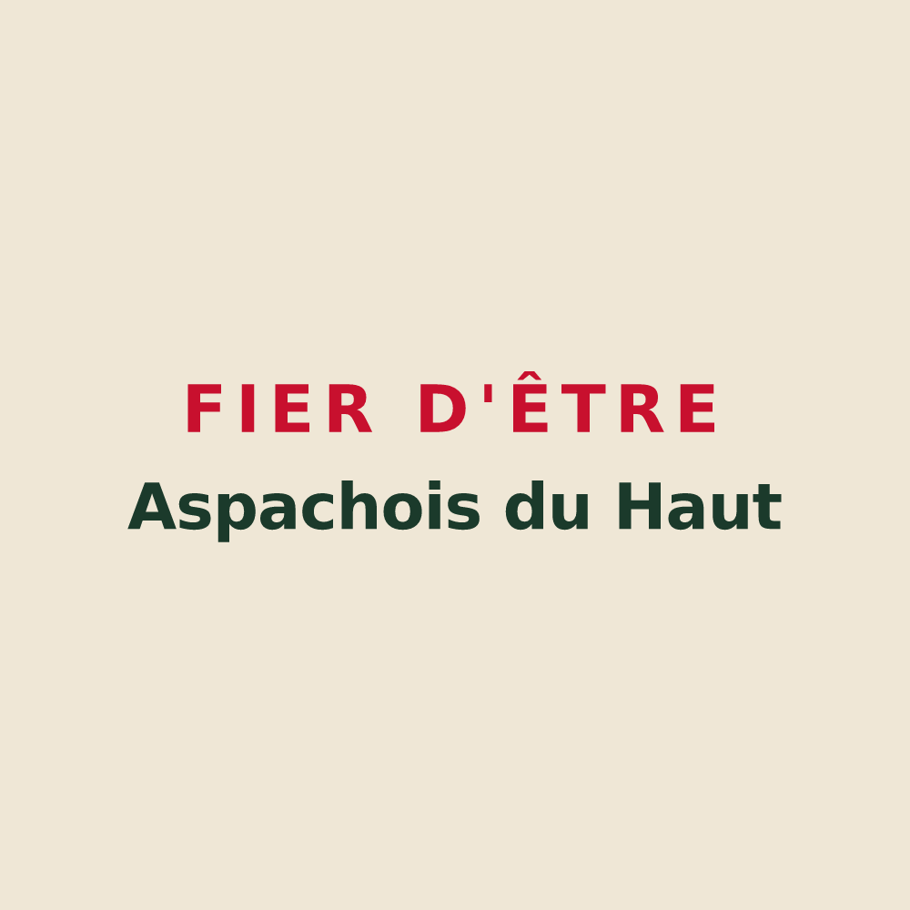 Tote bag « Fier d'être Aspachois du Haut » — design pour Aspach-Michelbach