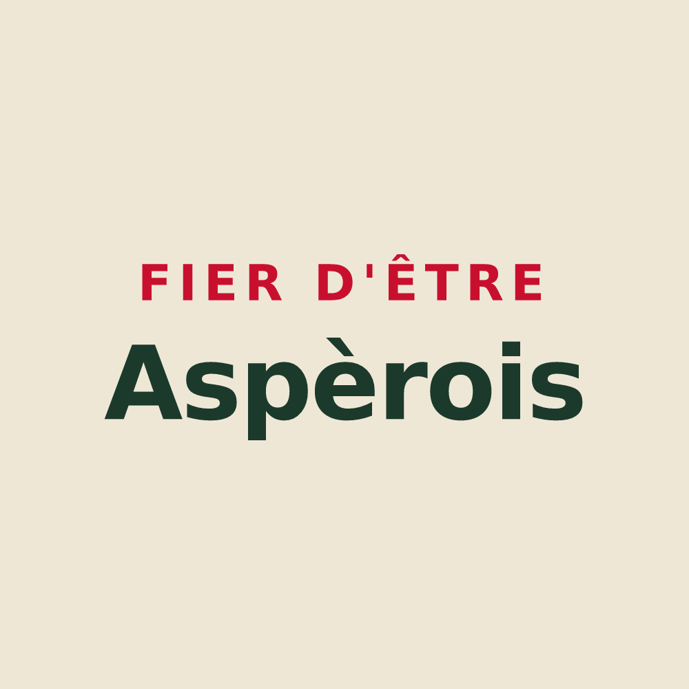Tote bag « Fier d'être Aspèrois » — design pour Aspères