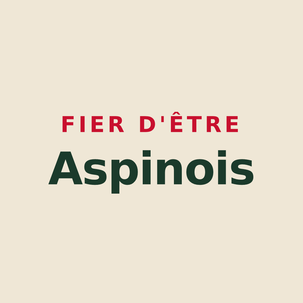 Tote bag « Fier d'être Aspinois » — design pour Aspin-en-Lavedan