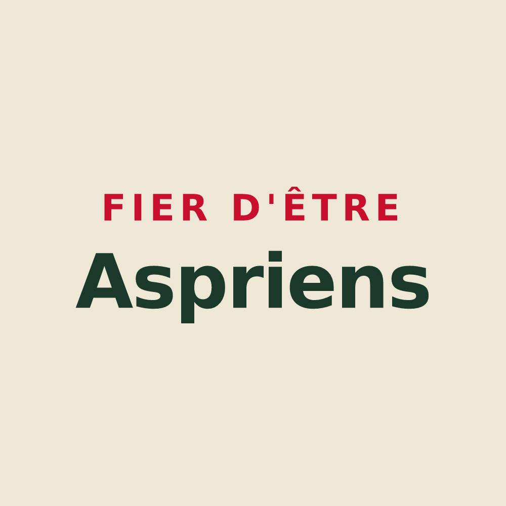 Tote bag « Fier d'être Aspriens » — design pour Aspres-sur-Buëch