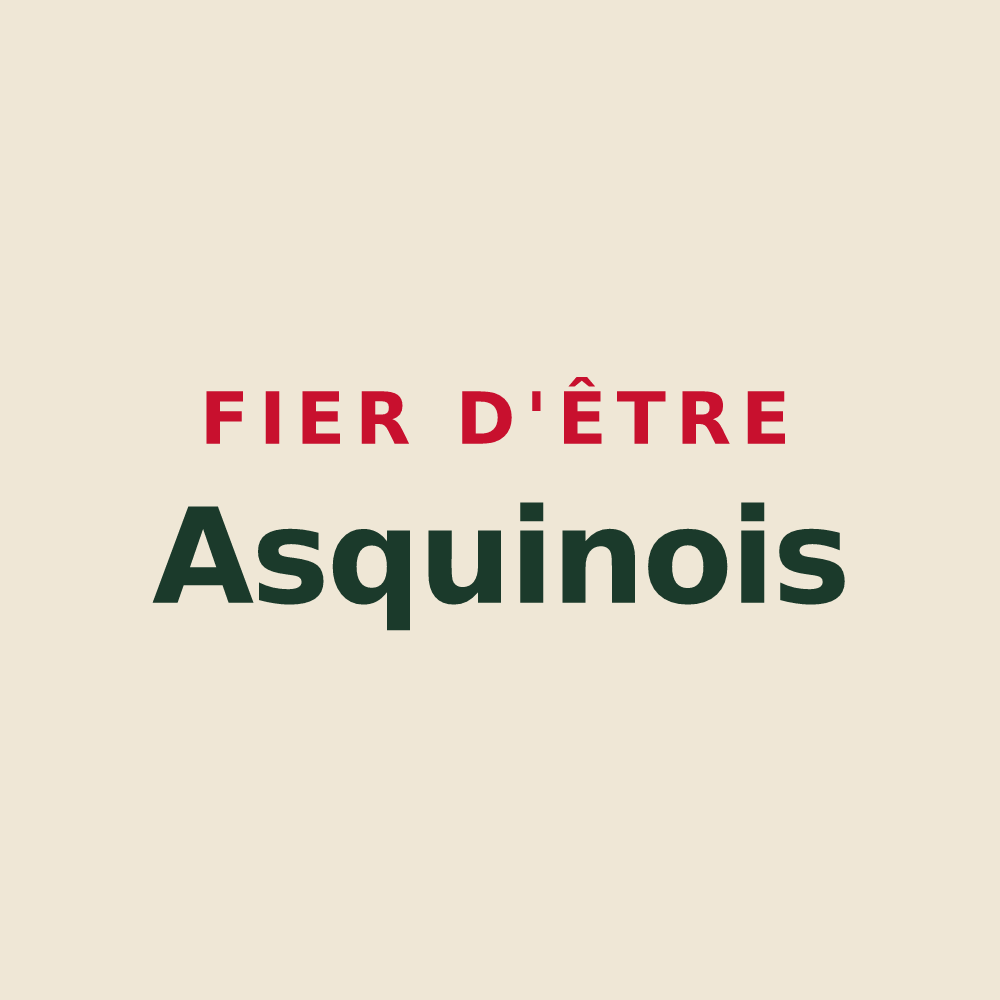 Tote bag « Fier d'être Asquinois » — design pour Asquins