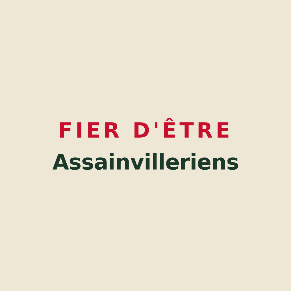 Tote bag « Fier d'être Assainvilleriens » — design pour Assainvillers