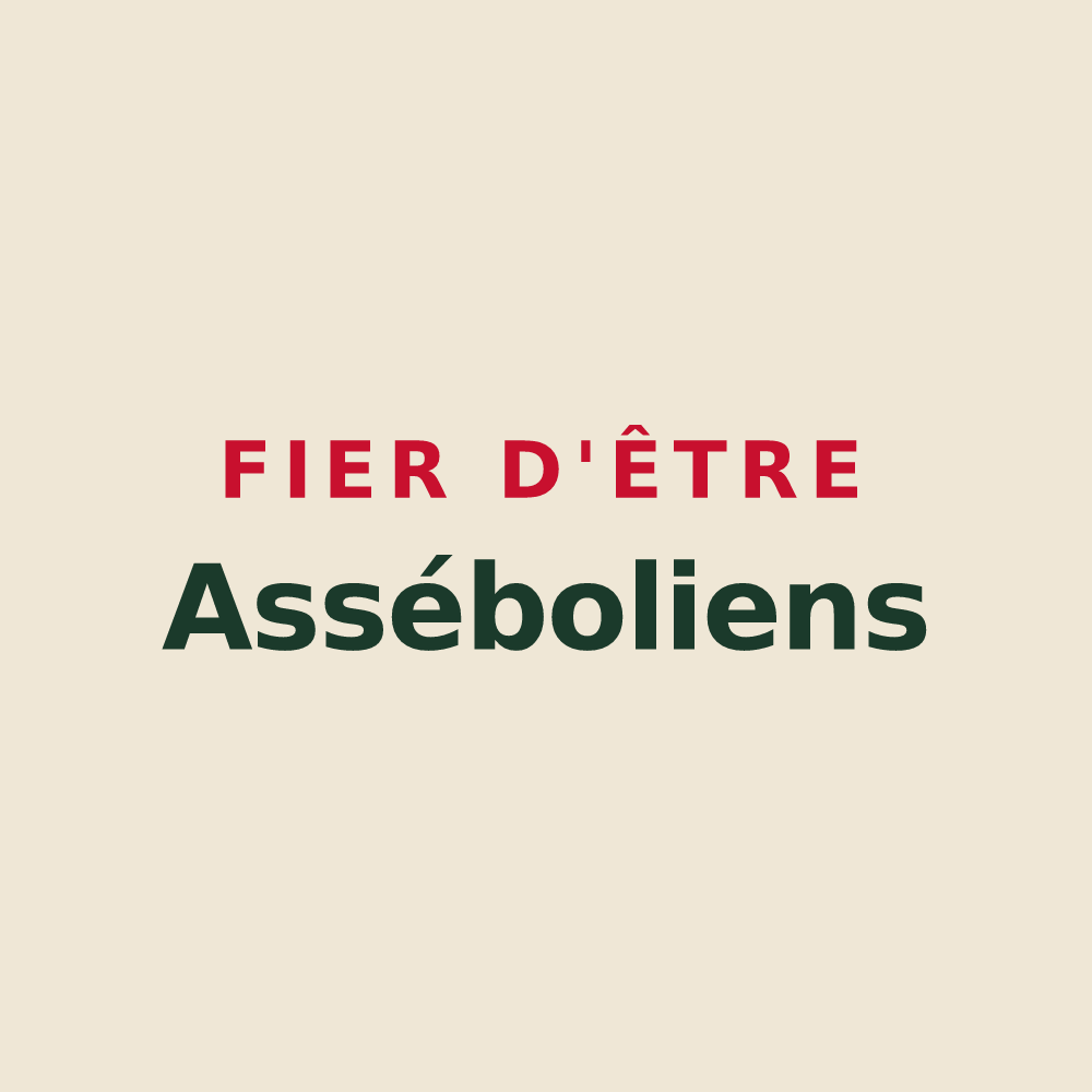 Tote bag « Fier d'être Asséboliens » — design pour Assé-le-Boisne