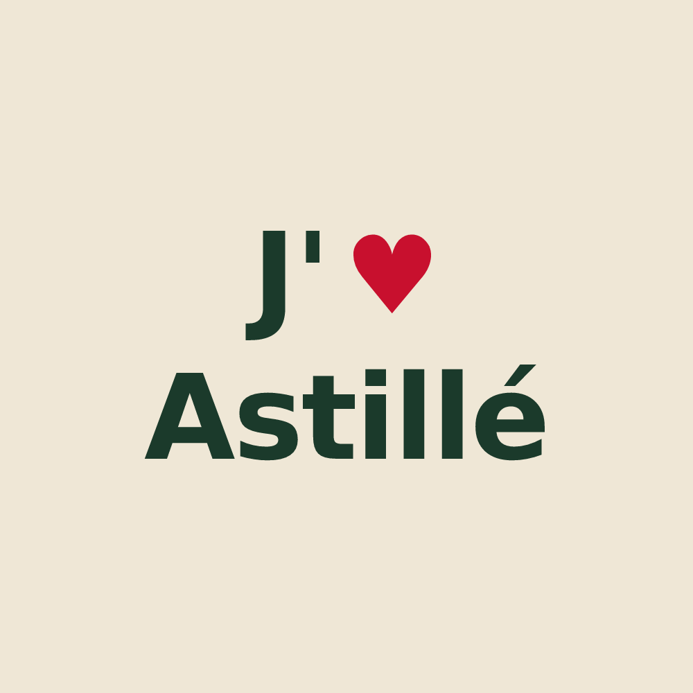 Tote bag personnalisé Astillé — design J'aime Astillé
