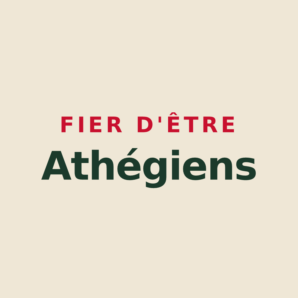 Tote bag « Fier d'être Athégiens » — design pour Athée-sur-Cher