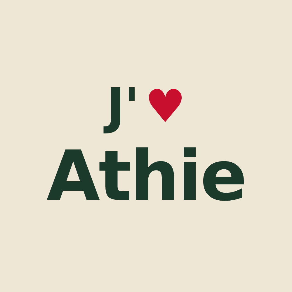 Tote bag personnalisé Athie — design J'aime Athie