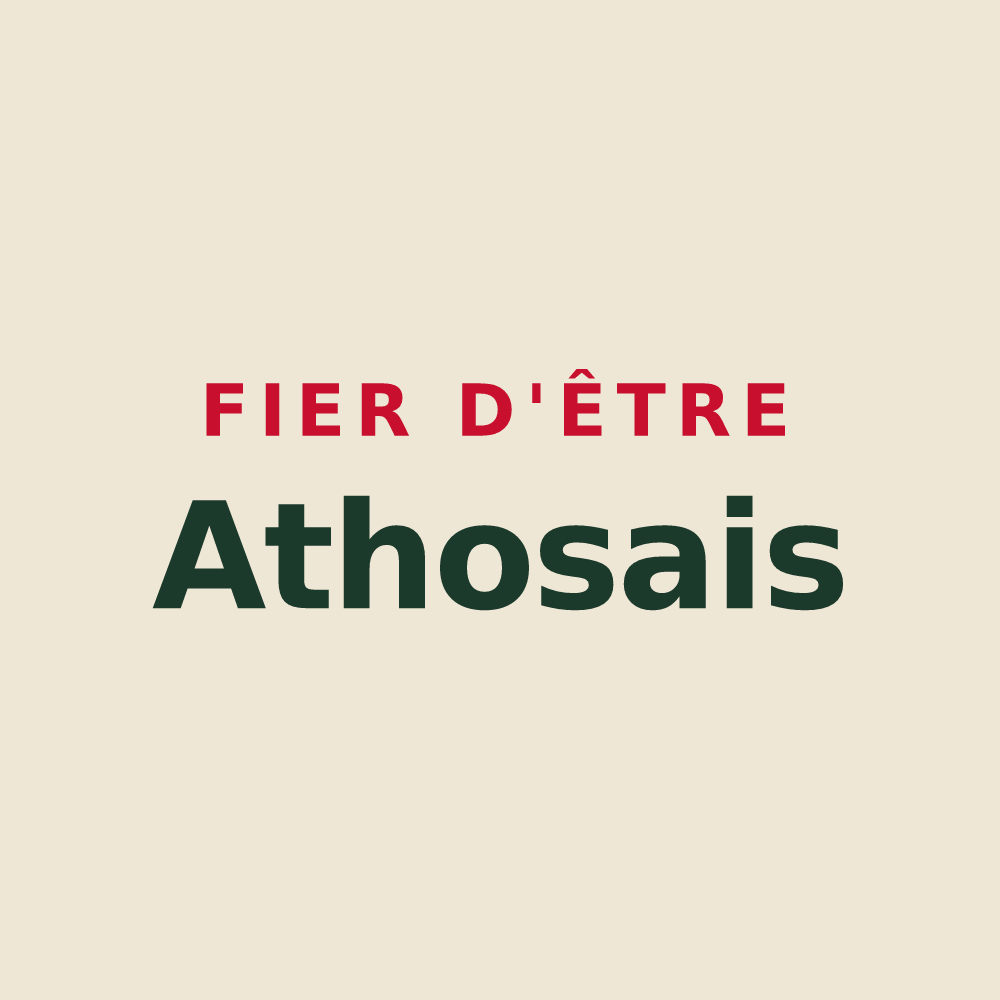 Tote bag « Fier d'être Athosais » — design pour Athos-Aspis