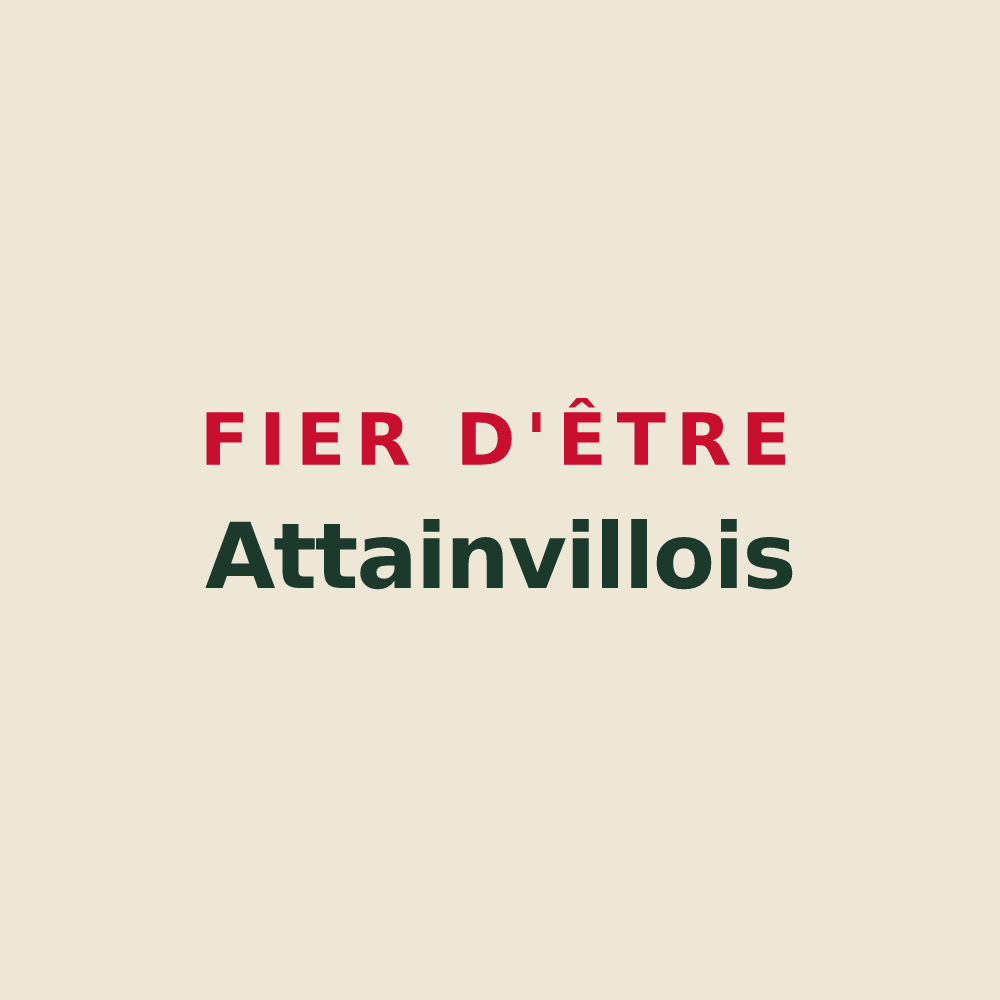 Tote bag « Fier d'être Attainvillois » — design pour Attainville