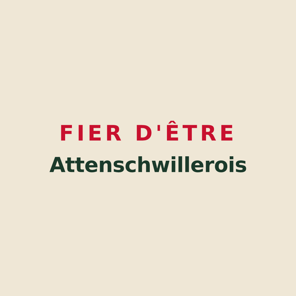 Tote bag « Fier d'être Attenschwillerois » — design pour Attenschwiller