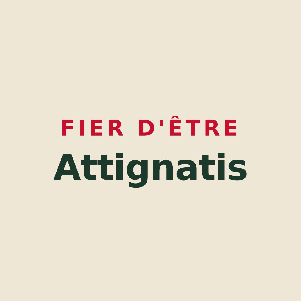 Tote bag « Fier d'être Attignatis » — design pour Attignat