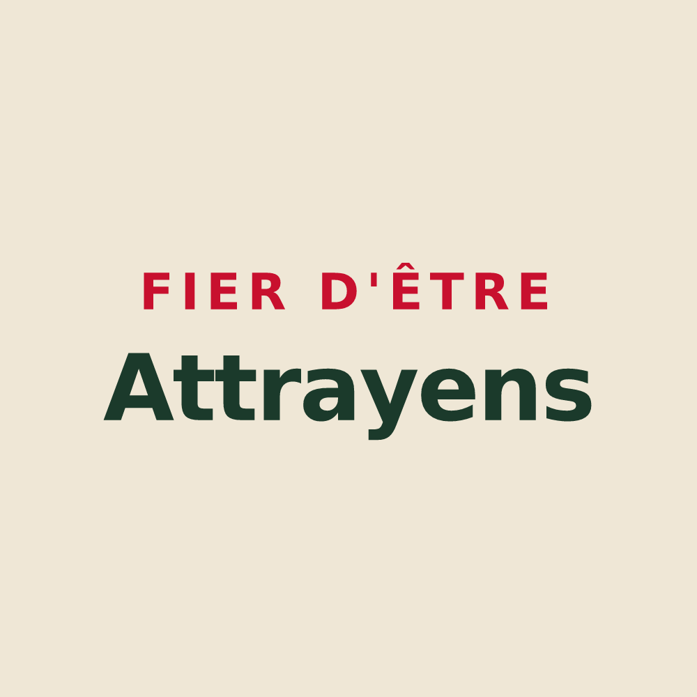 Tote bag « Fier d'être Attrayens » — design pour Attray