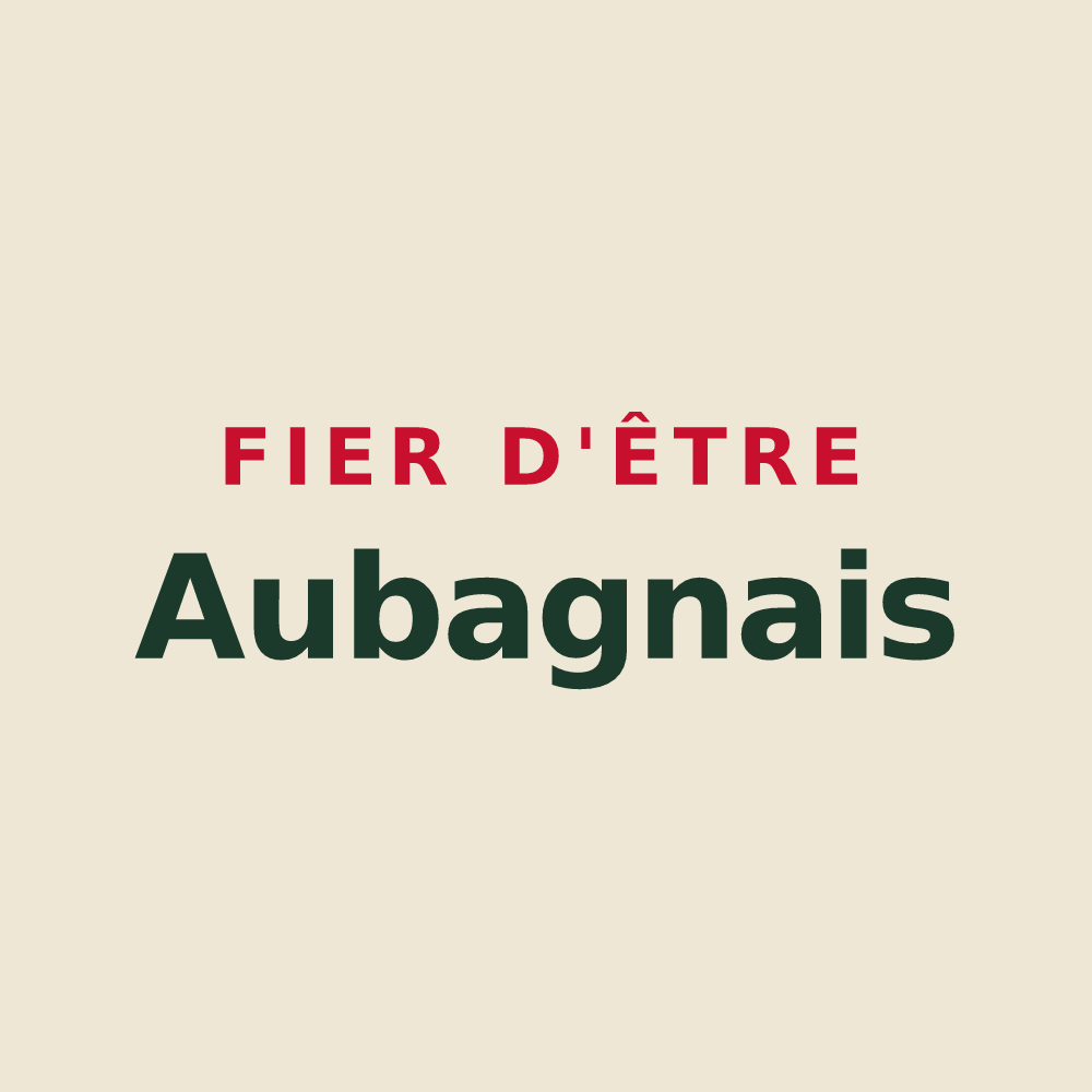 Tote bag « Fier d'être Aubagnais » — design pour Aubagne