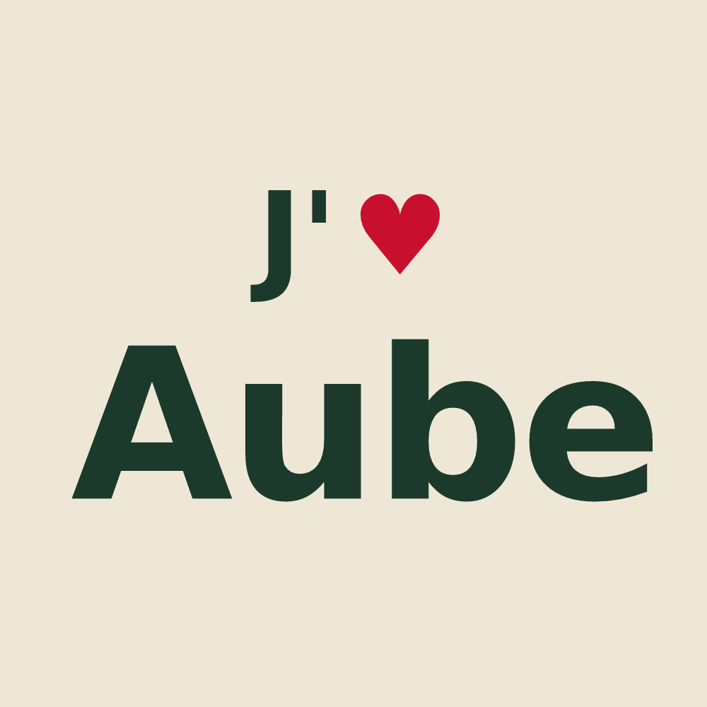 Tote bag personnalisé Aube — design J'aime Aube