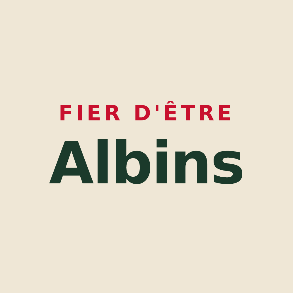 Tote bag « Fier d'être Albins » — design pour Aube