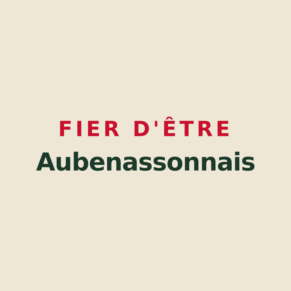 Tote bag « Fier d'être Aubenassonnais » — design pour Aubenasson