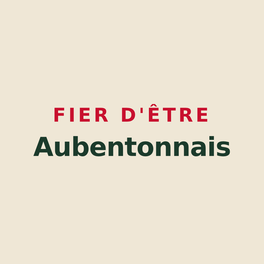 Tote bag « Fier d'être Aubentonnais » — design pour Aubenton