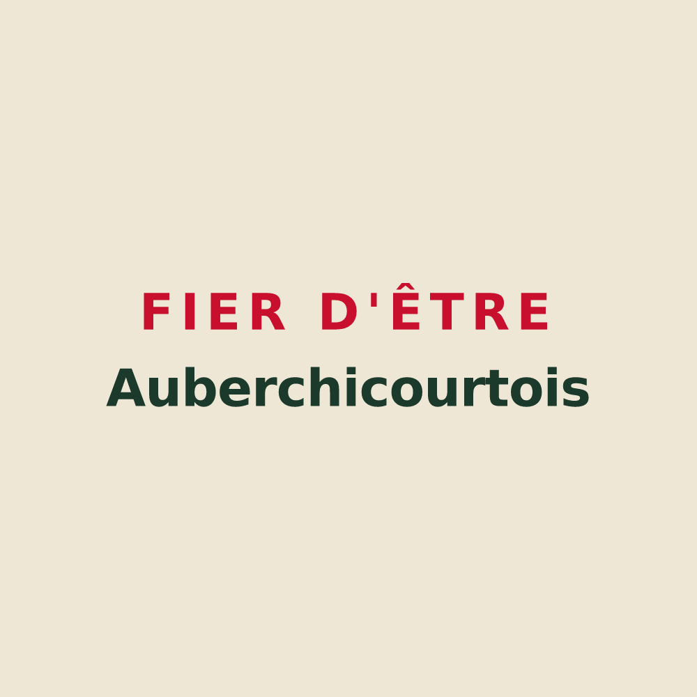 Tote bag « Fier d'être Auberchicourtois » — design pour Auberchicourt