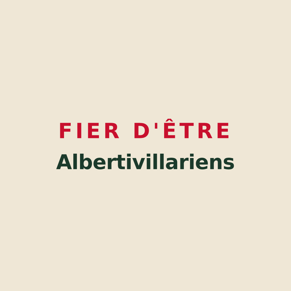 Tote bag « Fier d'être Albertivillariens » — design pour Aubervilliers