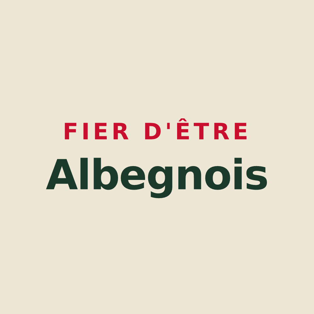 Tote bag « Fier d'être Albegnois » — design pour Aubigny-aux-Kaisnes