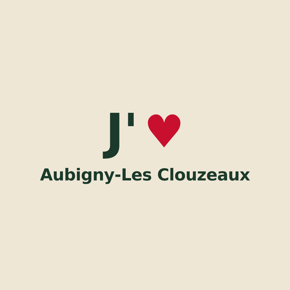 Tote bag personnalisé Aubigny-Les Clouzeaux — design J'aime Aubigny-Les Clouzeaux