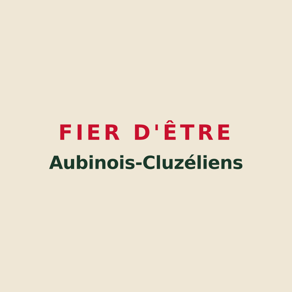 Tote bag « Fier d'être Aubinois-Cluzéliens » — design pour Aubigny-Les Clouzeaux