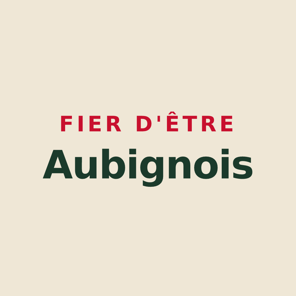 Tote bag « Fier d'être Aubignois » — design pour Aubigny-les-Pothées