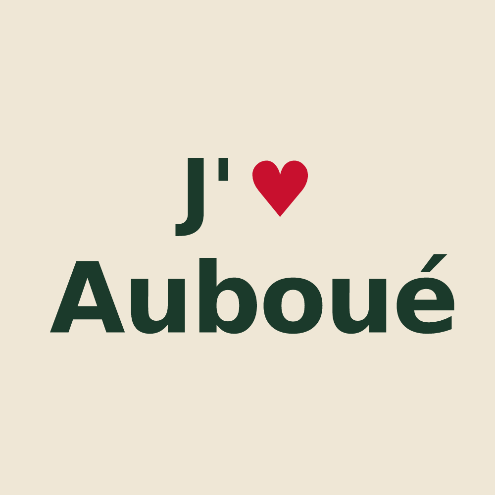 Tote bag personnalisé Auboué — design J'aime Auboué