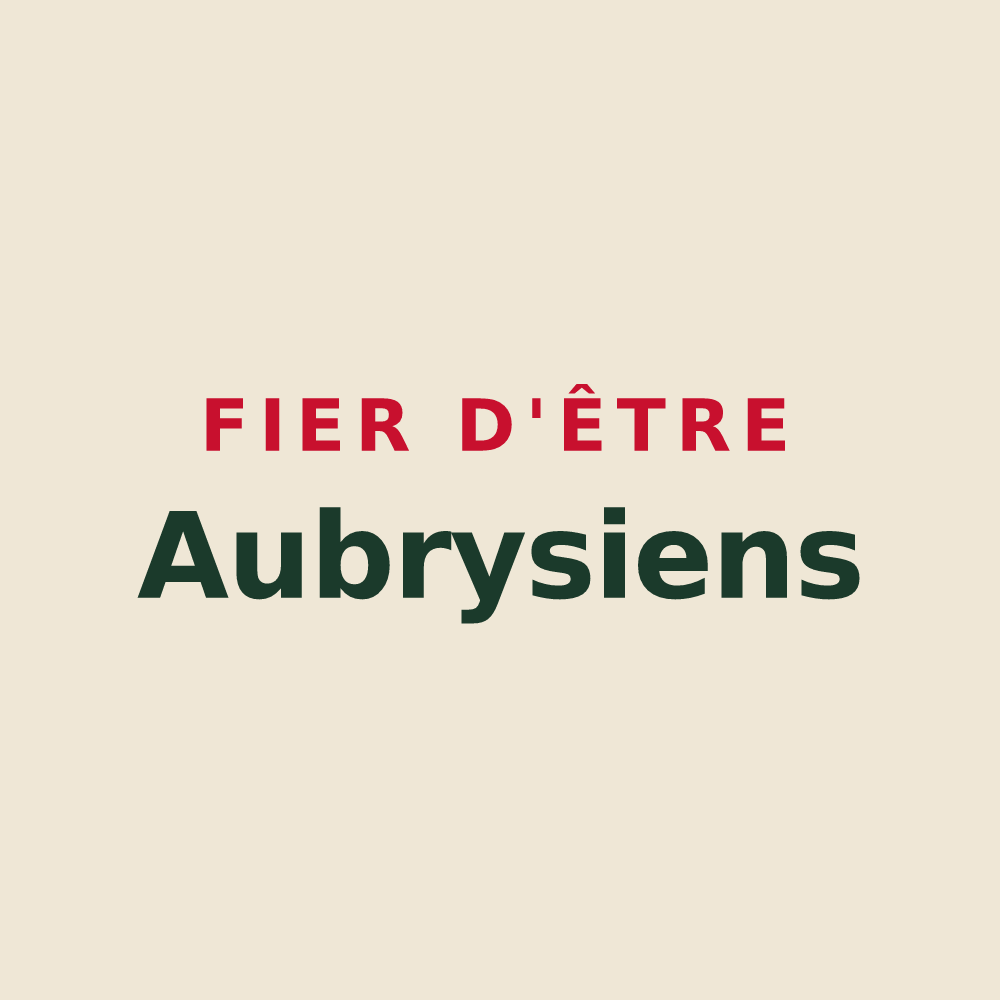 Tote bag « Fier d'être Aubrysiens » — design pour Aubry-du-Hainaut