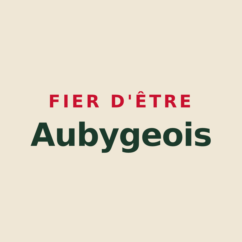 Tote bag « Fier d'être Aubygeois » — design pour Auby