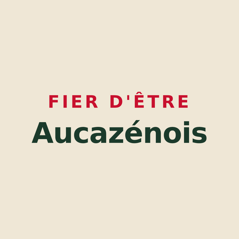 Tote bag « Fier d'être Aucazénois » — design pour Aucazein