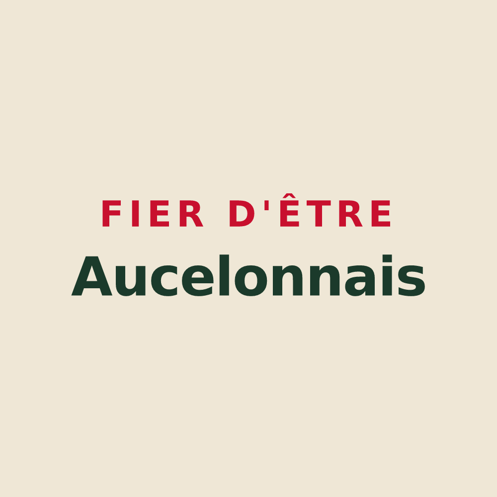 Tote bag « Fier d'être Aucelonnais » — design pour Aucelon