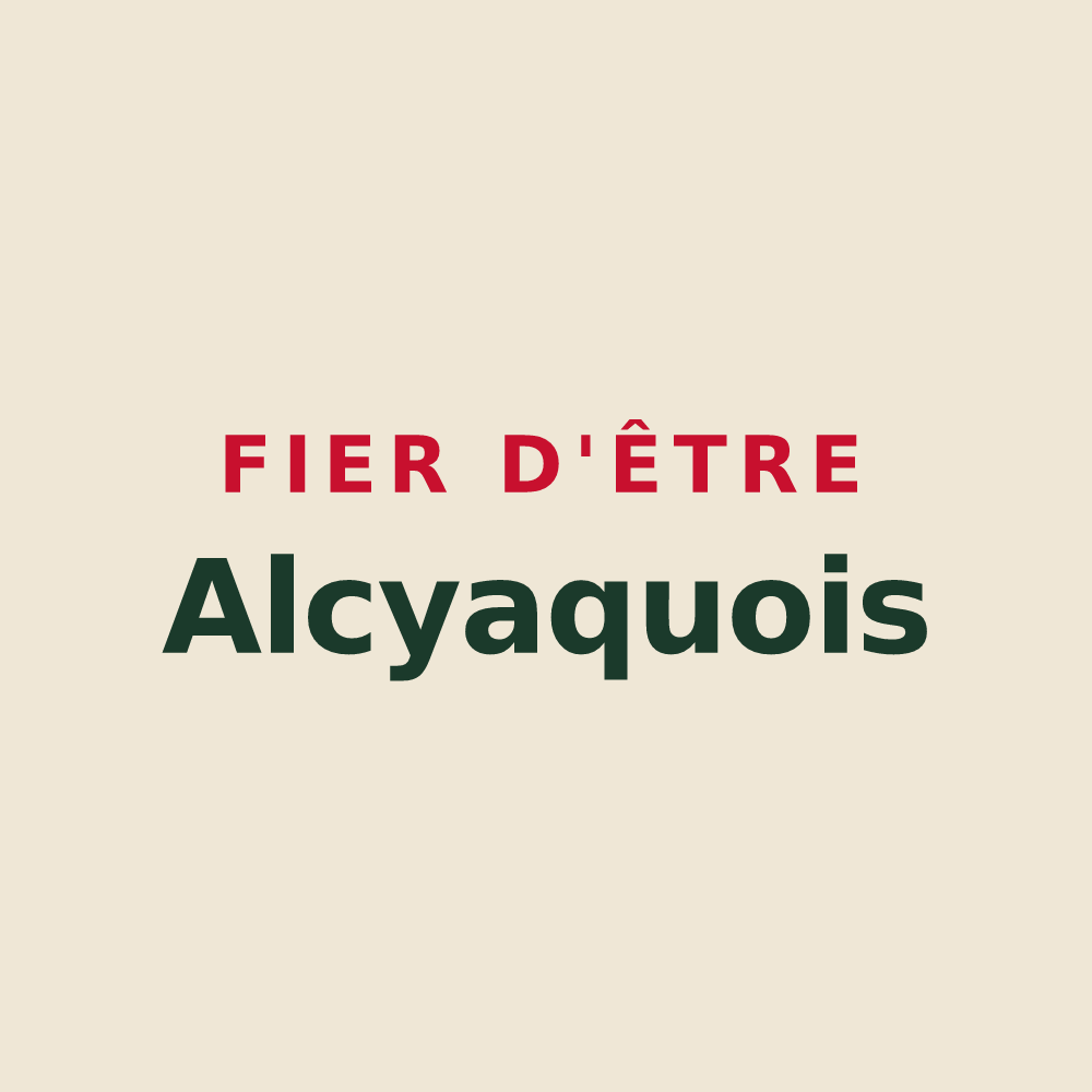 Tote bag « Fier d'être Alcyaquois » — design pour Auchy-lez-Orchies