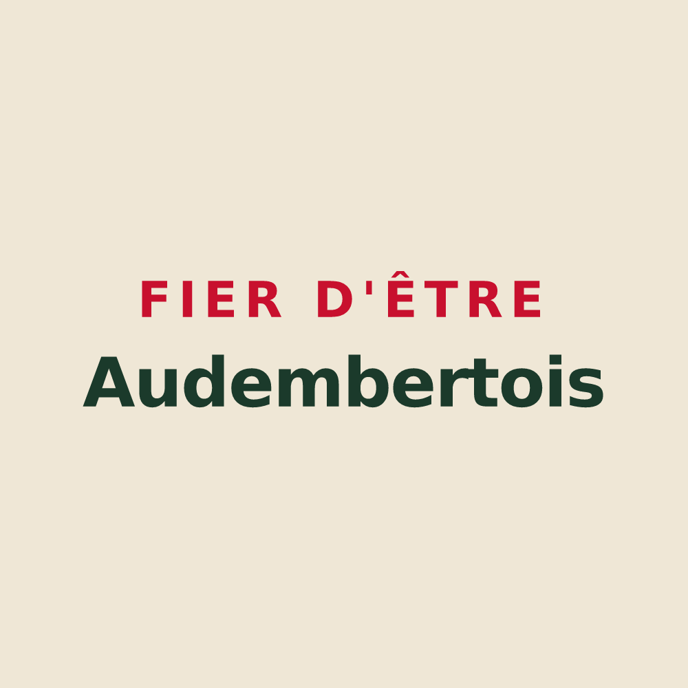 Tote bag « Fier d'être Audembertois » — design pour Audembert