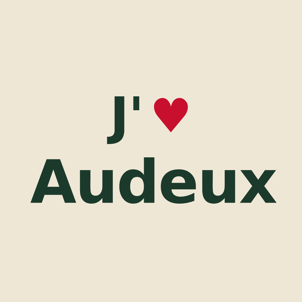 Tote bag personnalisé Audeux — design J'aime Audeux