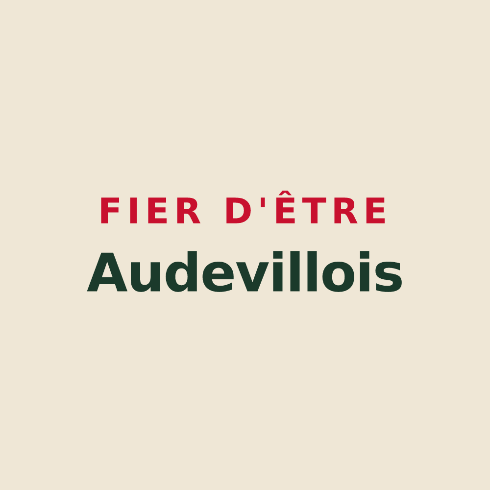 Tote bag « Fier d'être Audevillois » — design pour Audeville
