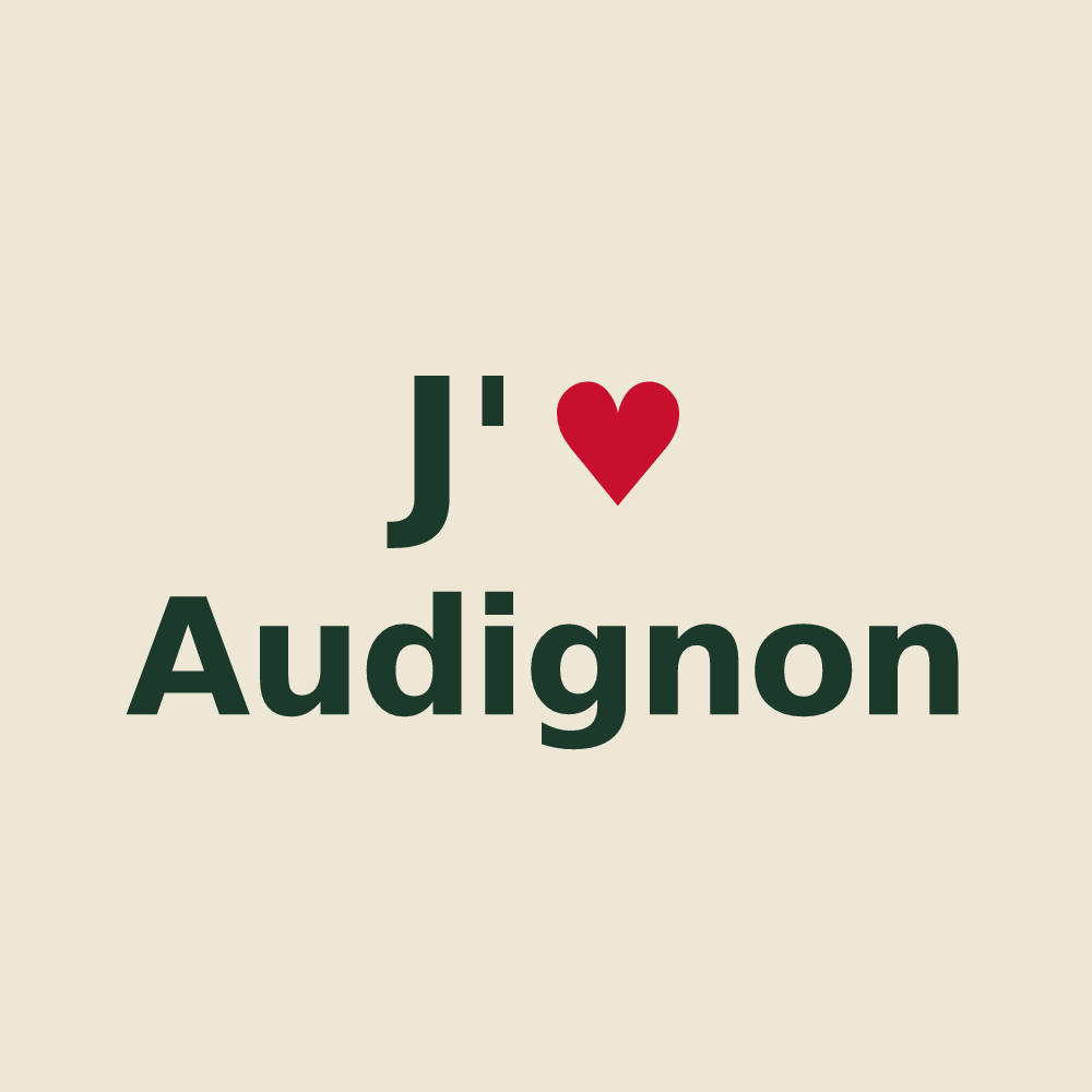 Tote bag personnalisé Audignon — design J'aime Audignon