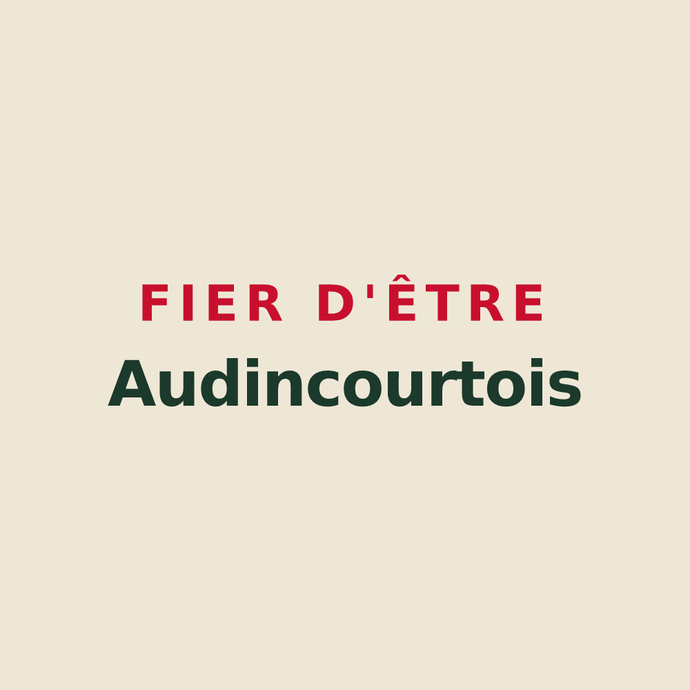 Tote bag « Fier d'être Audincourtois » — design pour Audincourt