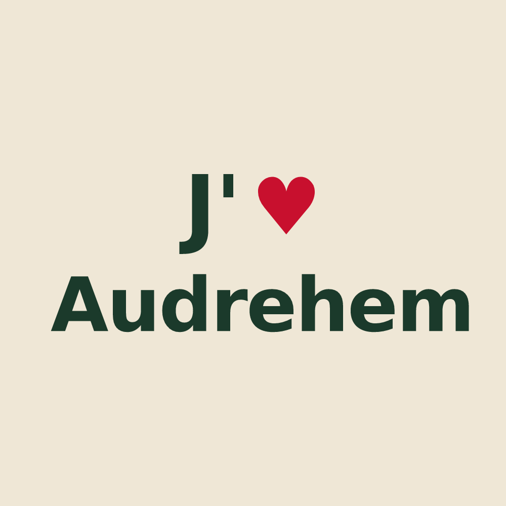 Tote bag personnalisé Audrehem — design J'aime Audrehem